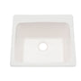 25" Drop In or Undermount Single Basin Acrylic Laundry Sink