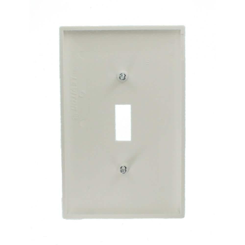 1-Gang White Midway Toggle Nylon Wall Plate (10-Pack)