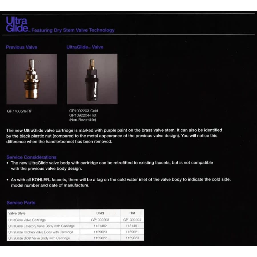 UltraGlide Replacement Hot Cartridge Assembly