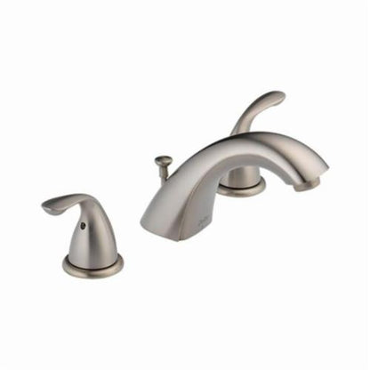 Classic Widespread Lavatory Faucet, ADA, 2 Handle, 3-Hole, 1.2 gpm, Stainless
