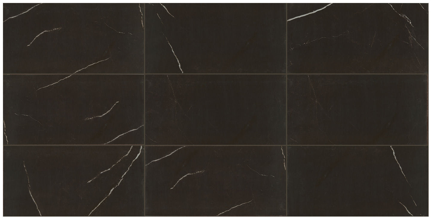 Classentino Marble Centurio Black Rectangle 12X24 Matte