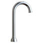 Rigid/Swing Gooseneck Spout, 3-1/2 in L, Polished Chrome