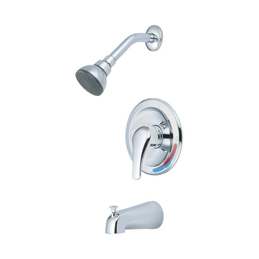 Elite Pressure Balanced Tub & Shower Trim, ADA, Polished Chrome