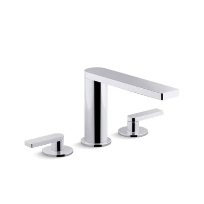 Composed® Widespread Lavatory Faucet, ADA, 2 Handle, 3-Hole, 1.2 gpm, Polished Chrome