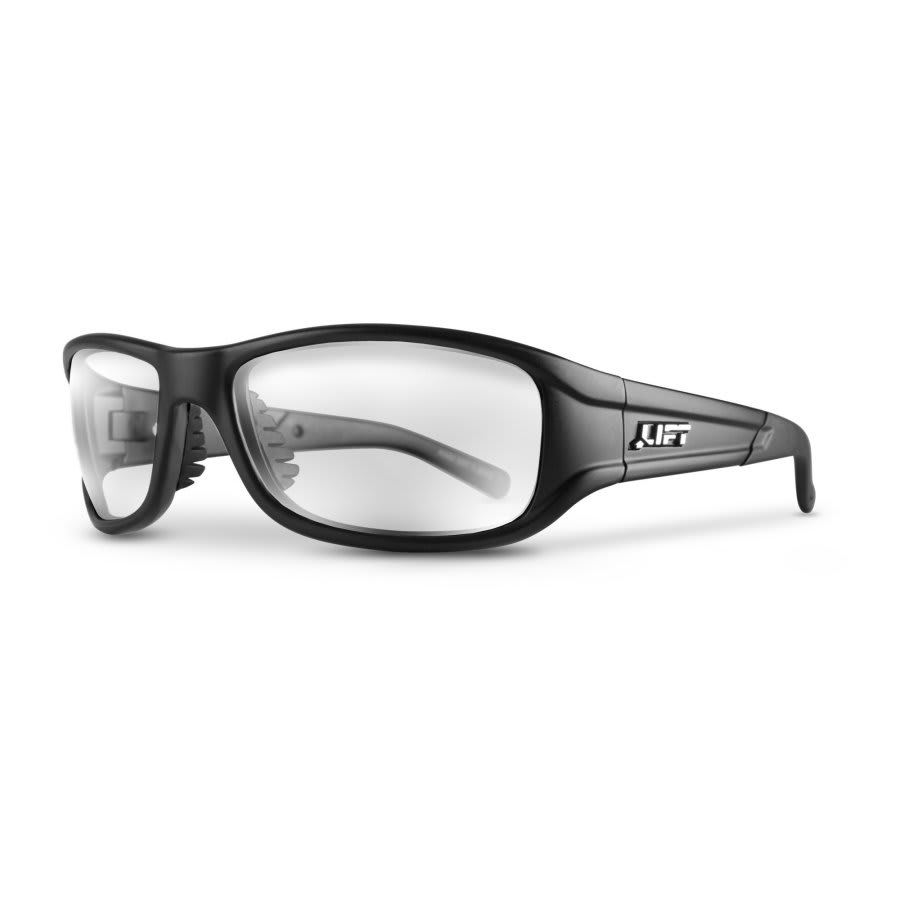 Alias Safety Glasses, Black Frame, Clear Lenses