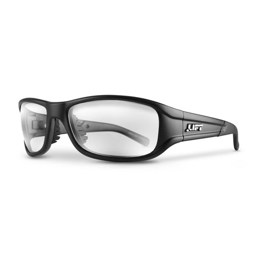 Alias Safety Glasses, Black Frame, Clear Lenses