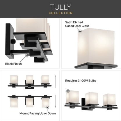 Tully 3 Light 24" Wide Vanity Light