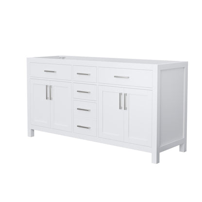 Beckett Double Bathroom Vanity - 65W x 34.25H x 21.5D