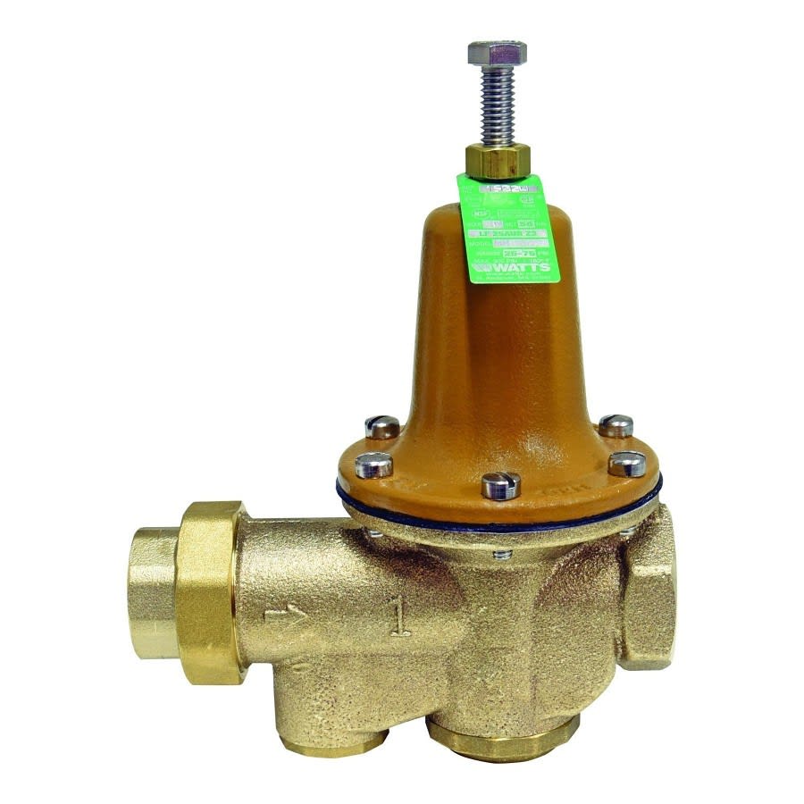 Pressure Reducing Valve, 1 in, Union FNPT x FNPT, Bronze