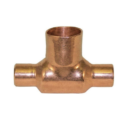 Tee, 3/4 x 1 in, C, Cleaned & Bagged Copper