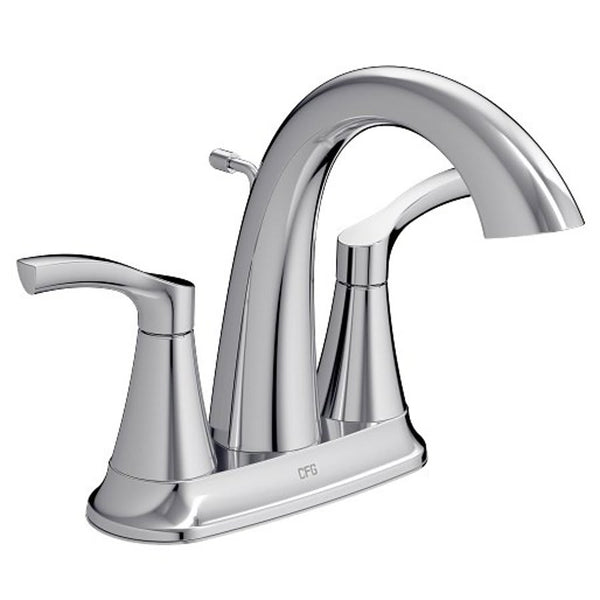 Ash Centerset Lavatory Faucet, ADA, 2 Handle, 3-Hole, 1.2 gpm, Chrome
