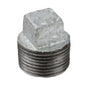 Square Head Plug, 3/4 in, MNPT, 150 lb, Malleable Iron, Galvanized