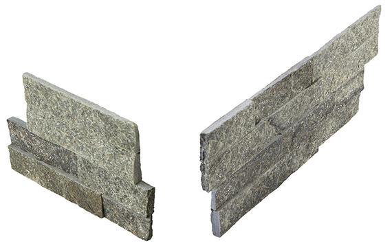 Stacked Stone Beijing Green Rectangle, Natural Cleft 6X24