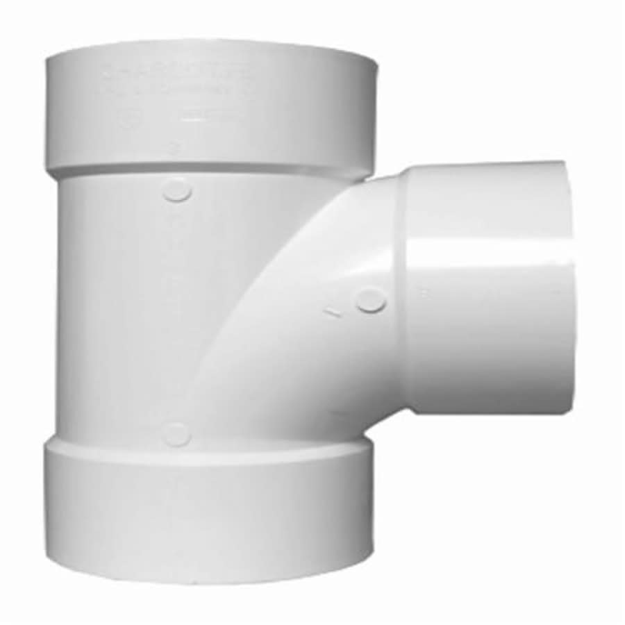 Sanitary Tee, 4 in, Hub, DWV, PVC