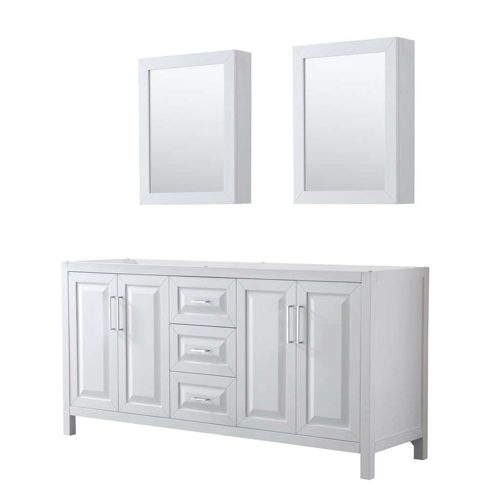 Daria Double Bathroom Vanity - 71W x 35H x 21.5D