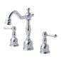 Opulence® Widespread Lavatory Faucet, ADA, 2 Handle, 3-Hole, 1.2 gpm, Polished Chrome