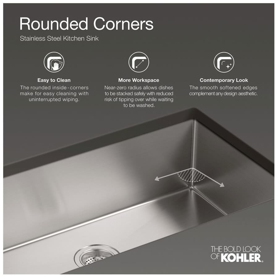 Strive 24" Single Basin Undermount 16-Gauge Stainless Steel Kitchen Sink with SilentShield