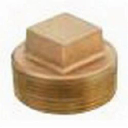 Plug, 1/8 in, MNPT, Lead Free Brass, Rough Brass