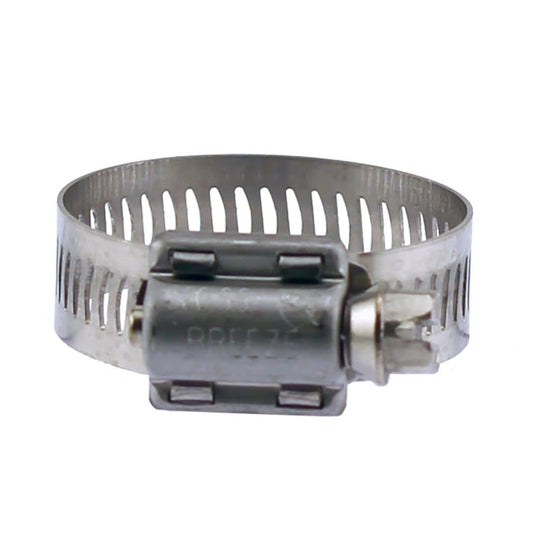 87 Series Hose Clamp, 2-13/16 to 3-3/4 in, Clamping, #52 Trade, 301 Stainless Steel Band, 305 Stainless Steel Bolt