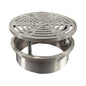 TS Floor Drain Top, 5 in, Round, Stainless Steel