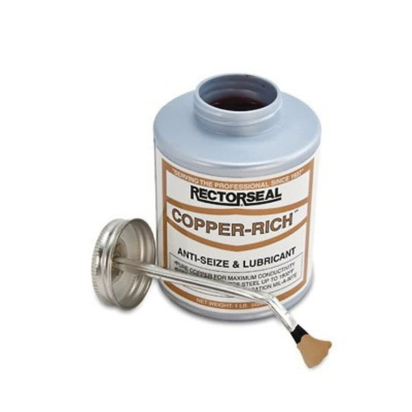 Copper-Rich™ High Temperature Anti-Seize Lubricant, 8 oz Can, Grease, Copper