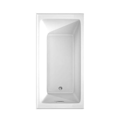Grayley 60 in. L x 30 in. W Acrylic Left Hand Drain Rectangular Alcove Bathtub in White with Chrome Trim