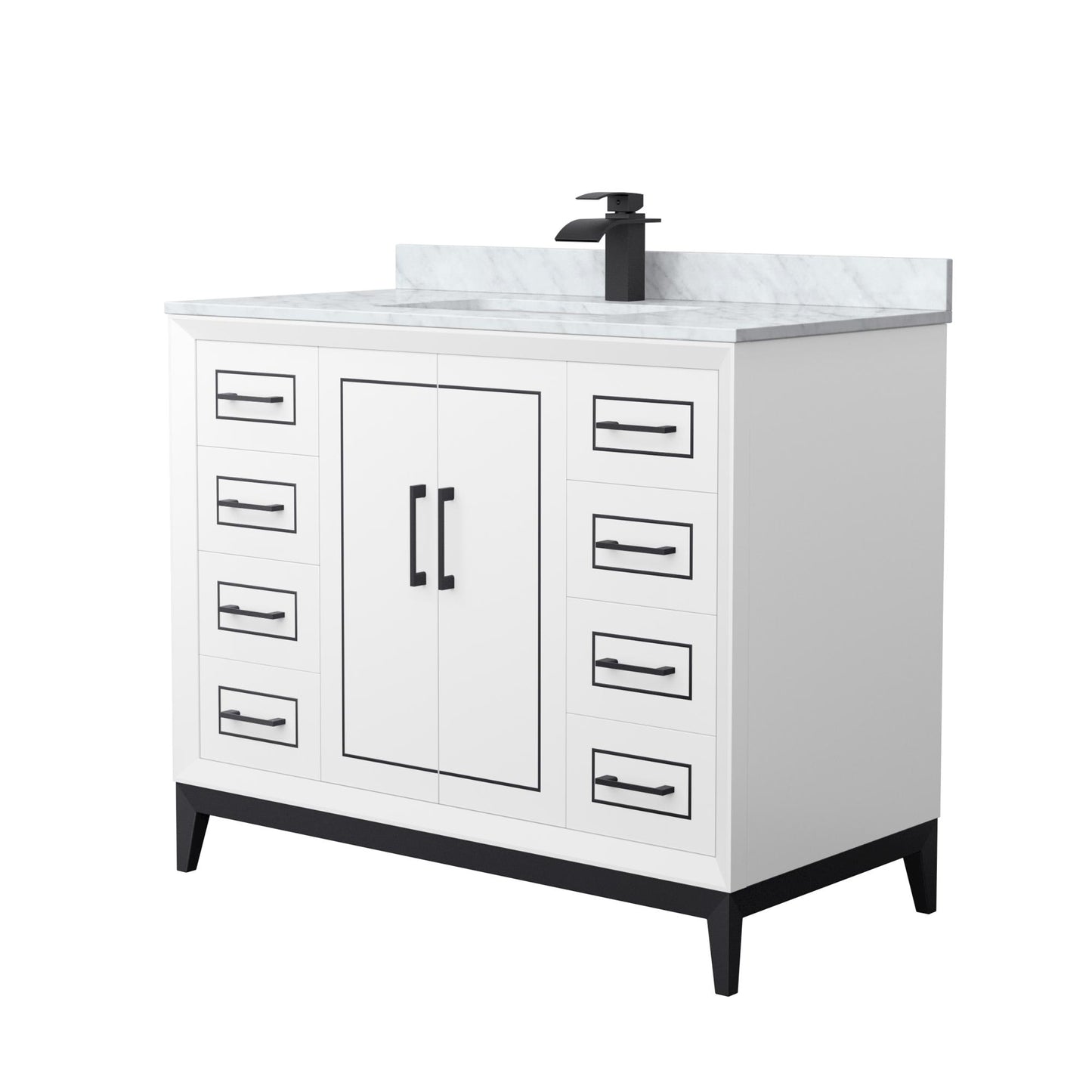 Marlena Single Bathroom Vanity - 42W x 35.25H x 22D