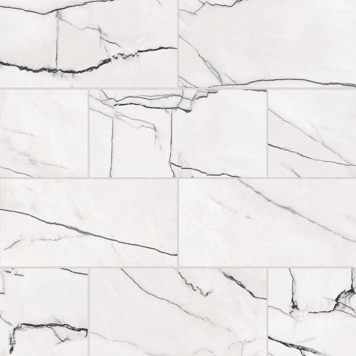 Gemma 12" x 24" Field Tile Polished in Bianca