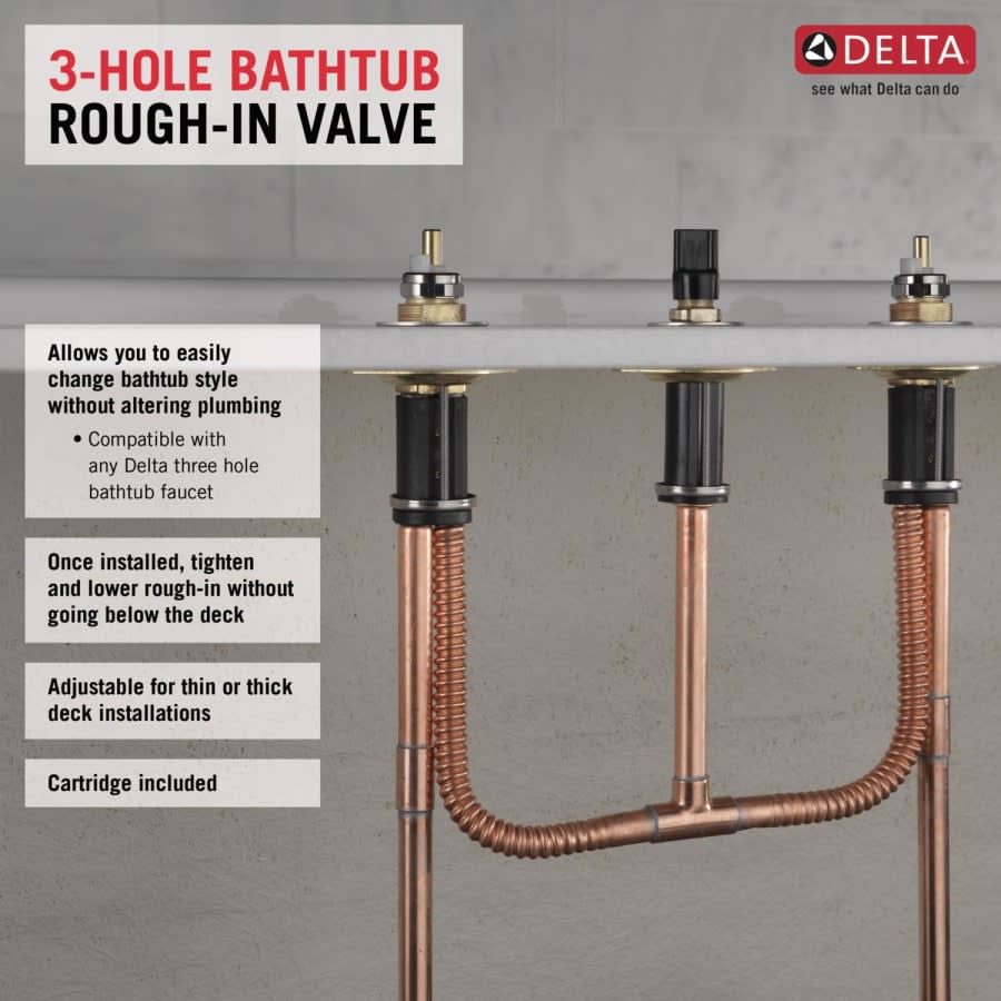 Solder - Roman Tub Filler Rough-In Valve