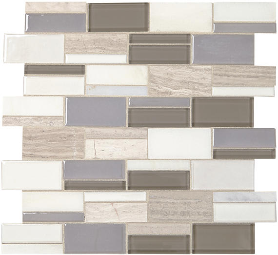 Midpark Mosaics Rainstorm Rectangle 3X3 Matte