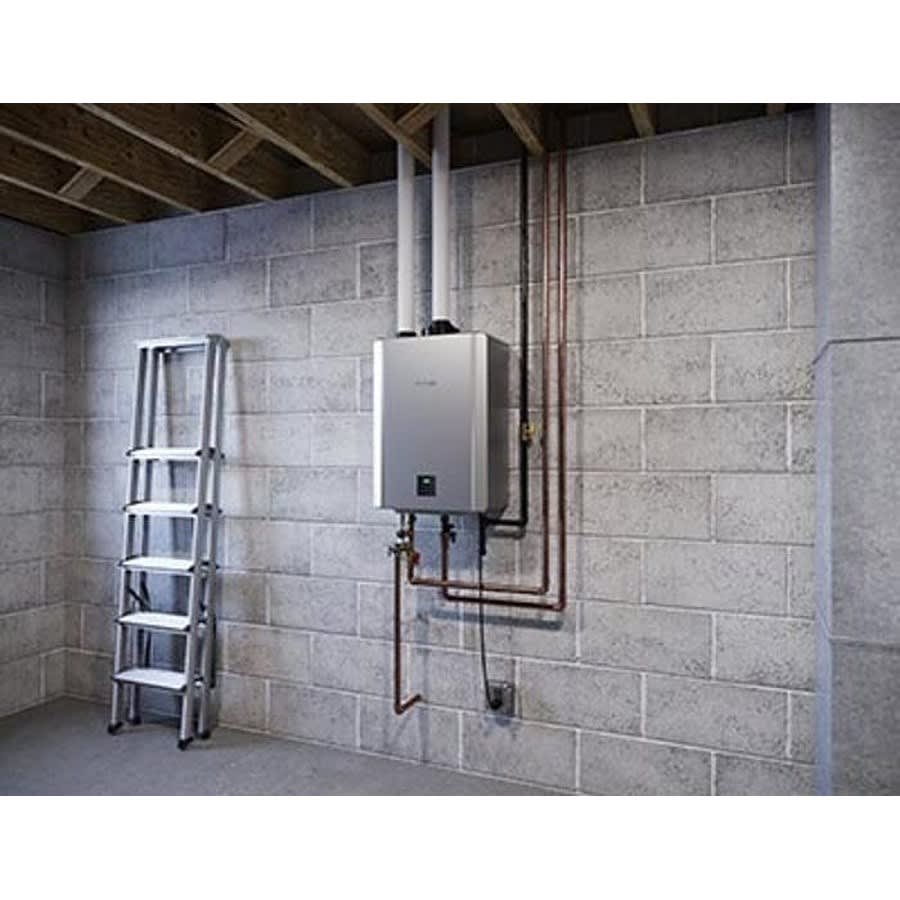 Condensing Tankless Water Heater, 180 Kbtu/hr, Natural/Propane, Indoor/Outdoor, Ultra Low NOx, 0.98 EF