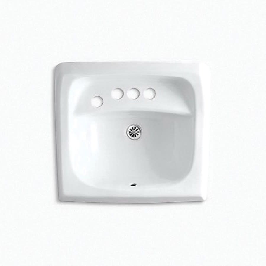 Kingston™ Wall Mount Lavatory Sink, ADA, 21-1/4 x 18-1/4 x 7-1/4 in, Vitreous China, White