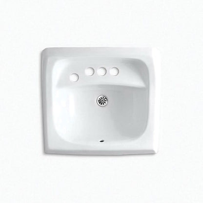 Kingston™ Wall Mount Lavatory Sink, ADA, 21-1/4 x 18-1/4 x 7-1/4 in, Vitreous China, White