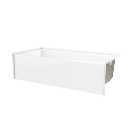 Carson Alcove Tub, 60 x 30 x 16 in, Left Hand Drain, White