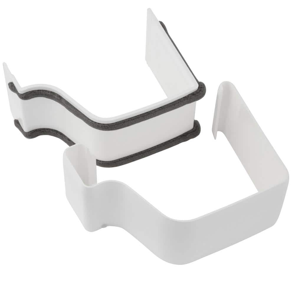 5 in. White Vinyl K-Style Gutter Connector