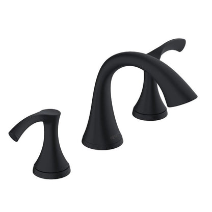 Antioch® Widespread Lavatory Faucet, ADA, 2 Handle, 2-Hole, 1.2 gpm, Satin Black