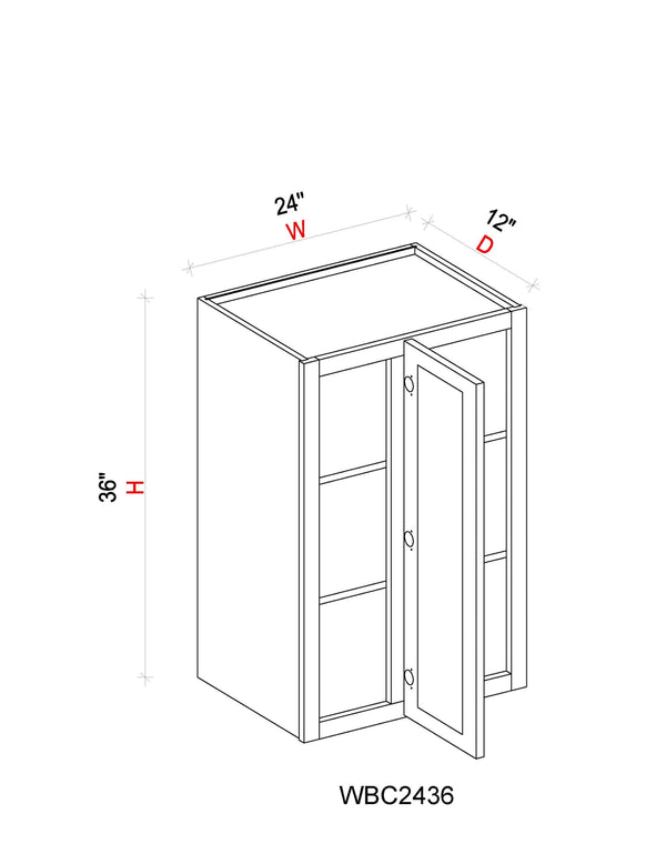 Wall Blind Corner Cabinet - 24"W x 36"H x 12"D