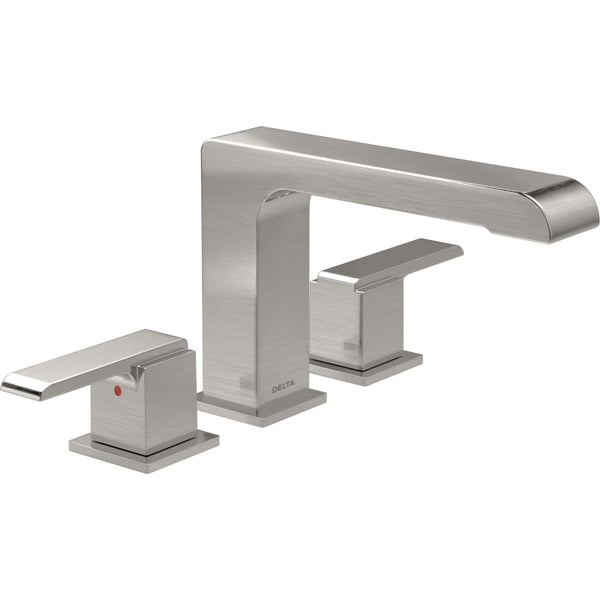 Ara Double Handle Deck Mounted Roman Tub Filler Trim (Less Valve)