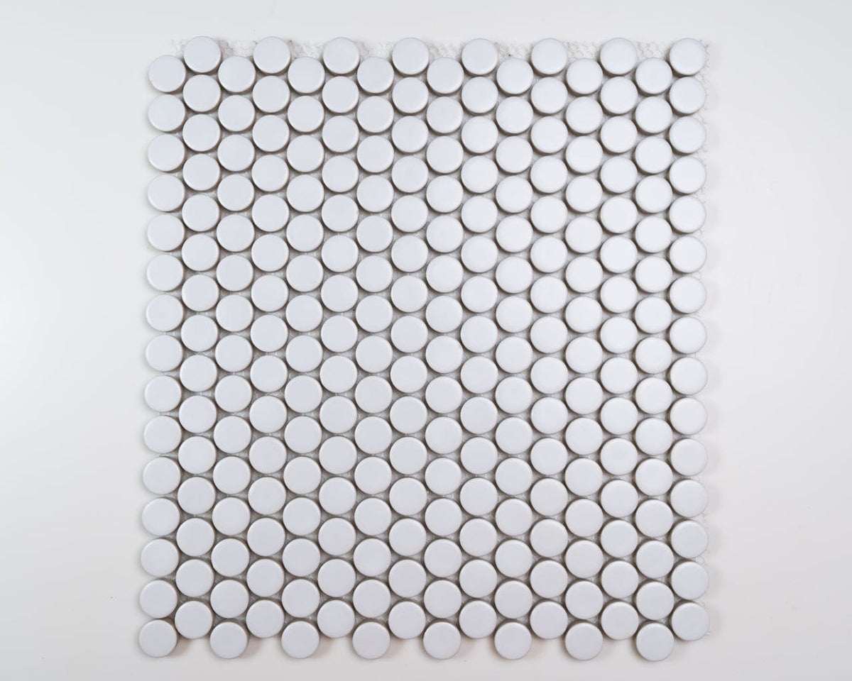 White Penny Round 19MM