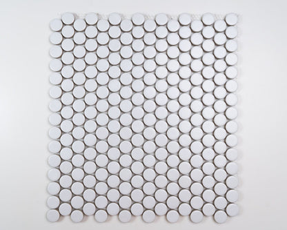White Penny Round 19MM
