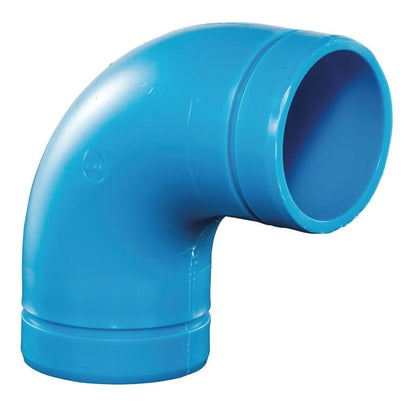 Blueline™ Acid Waste 90 deg Elbow, 3 in, Polypropylene