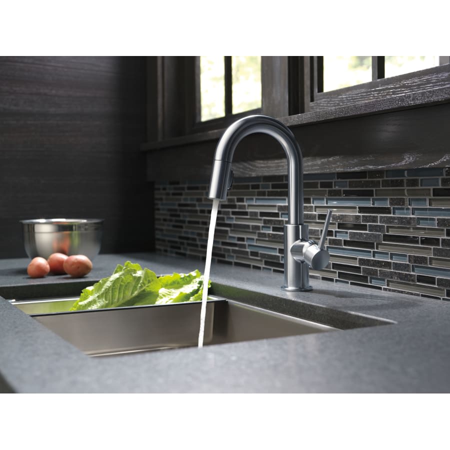 Trinsic 1.8 GPM Single Hole Pull-Down Bar/Prep Faucet with Magnetic Docking Spray Head