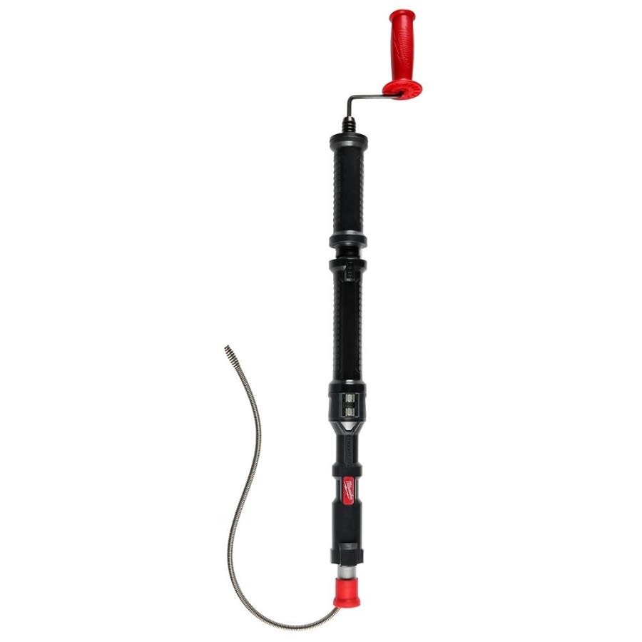 TRAPSNAKE™ Urinal Auger, Black/Red, 4 ft, Metal