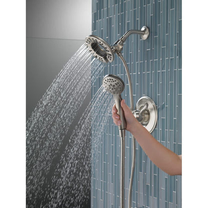 Linden Monitor 17 Series Dual Function Pressure Balanced Shower Only with In2ition Shower Head and Integrated Volume Control - Less Rough-In Valve