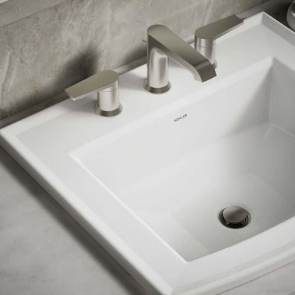 Archer 22-5/8" Drop In Bathroom Sink with 3 Holes Drilled and Overflow