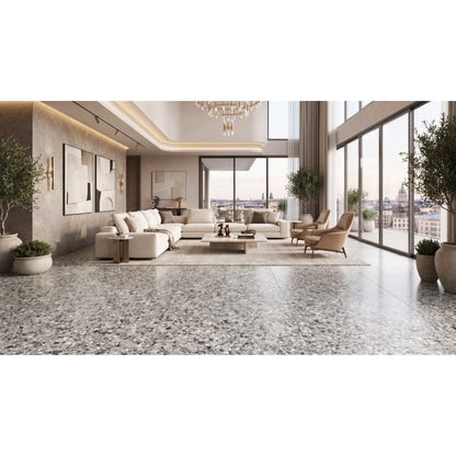 MILZETTI PEBBLE SILVR BR 47X47