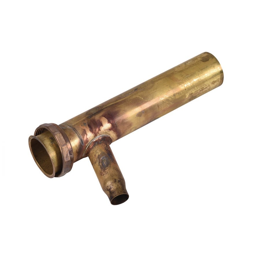 Tubular Branch Tailpiece, 1-1/2 in, Tube x Slip Joint, 22 ga, Brass