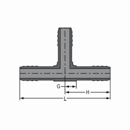 Tee, 1-1/4 in, Insert, PVC