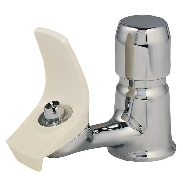 Pushbutton Bubbler, Thread, Polished Chrome