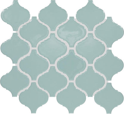 Color Wheel Retro Spa Arabesque 3X3 Glossy